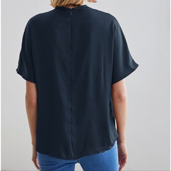 WOMEN'S LARGE STAND COLLAR BATWING SLEEVE SHIRT NWT - Picture 8 of 9